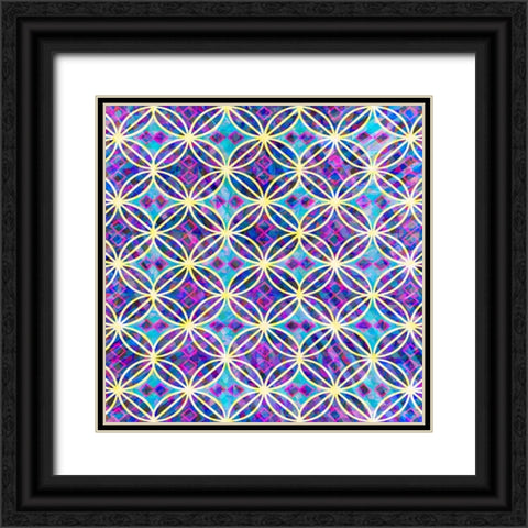 BoHo Girl Pattern 04 Black Ornate Wood Framed Art Print with Double Matting by LightBoxJournal