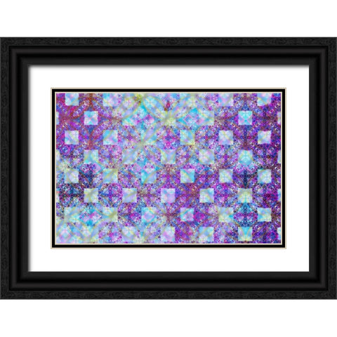 Cherry Blu Pattern 05 Black Ornate Wood Framed Art Print with Double Matting by LightBoxJournal