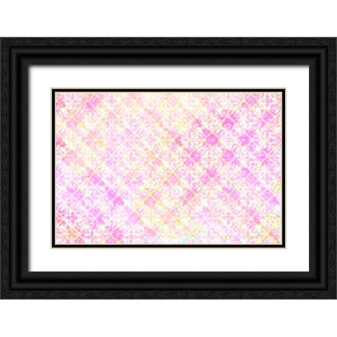 Spring Blooms Pattern 03 Black Ornate Wood Framed Art Print with Double Matting by LightBoxJournal