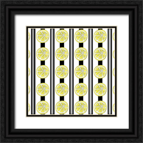 Easy Peasy Lemon 1 Black Ornate Wood Framed Art Print with Double Matting by LightBoxJournal
