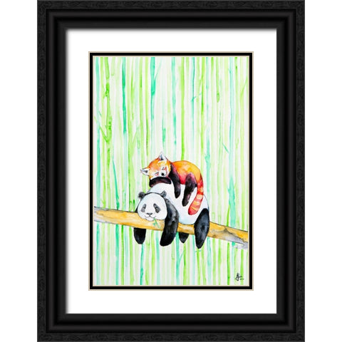 Lullaby Black Ornate Wood Framed Art Print with Double Matting by Allante, Marc