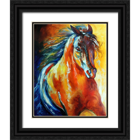 Thunder Magic Black Ornate Wood Framed Art Print with Double Matting by Baldwin, Marcia