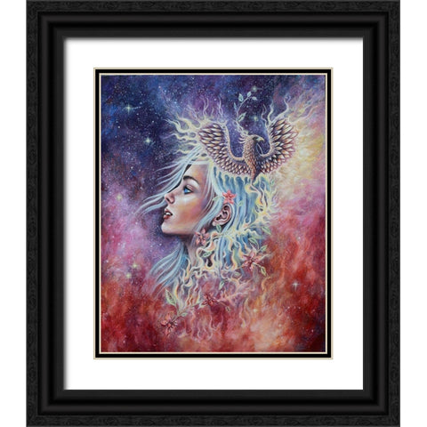 Out of the Ashes Black Ornate Wood Framed Art Print with Double Matting by Wickstrom, Martin