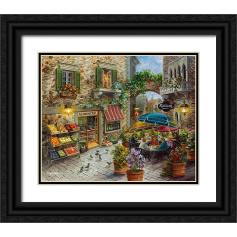 Contentment Black Ornate Wood Framed Art Print with Double Matting by Boehme, Nicky