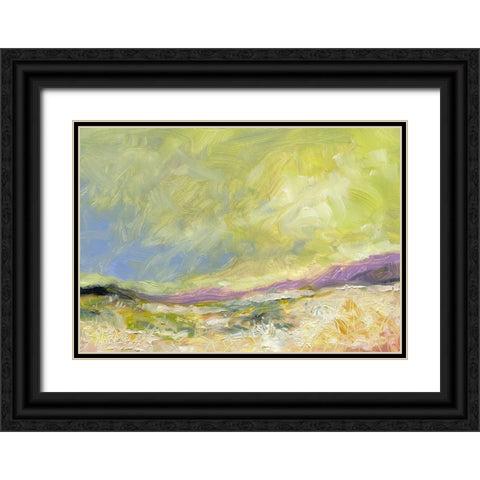 Golden Valley Black Ornate Wood Framed Art Print with Double Matting by Randy Noble Fine Art