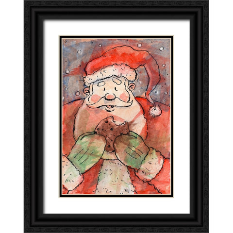 Cookie Break Black Ornate Wood Framed Art Print with Double Matting by Randy Noble Fine Art