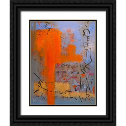 Meanings Black Ornate Wood Framed Art Print with Double Matting by Randy Noble Fine Art