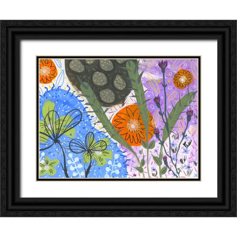 Splendor Black Ornate Wood Framed Art Print with Double Matting by Randy Noble Fine Art