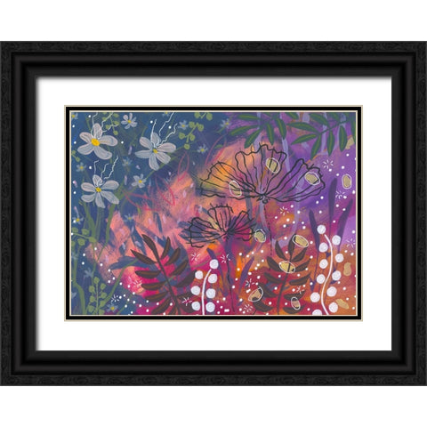 My Gardens Beauty Black Ornate Wood Framed Art Print with Double Matting by Randy Noble Fine Art