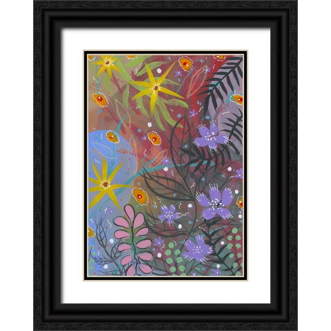 Erratic Beauty Black Ornate Wood Framed Art Print with Double Matting by Randy Noble Fine Art