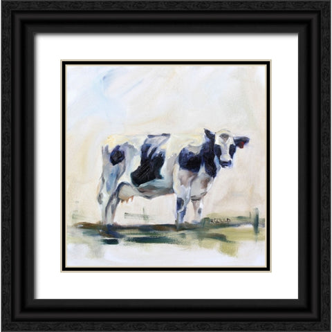 Dairyland Black Ornate Wood Framed Art Print with Double Matting by Gould, Renee