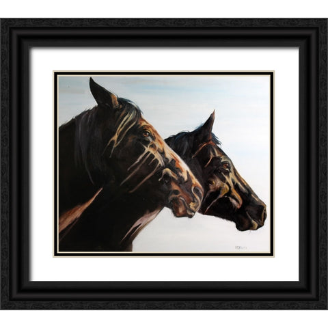 Empowered Black Ornate Wood Framed Art Print with Double Matting by Gould, Renee