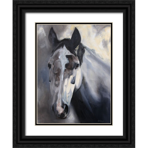 Haldora Black Ornate Wood Framed Art Print with Double Matting by Gould, Renee