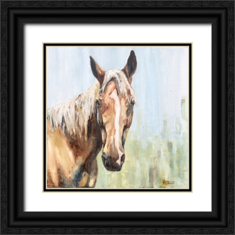 Horse 1-6 Black Ornate Wood Framed Art Print with Double Matting by Gould, Renee