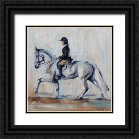Hunter Grey Black Ornate Wood Framed Art Print with Double Matting by Gould, Renee