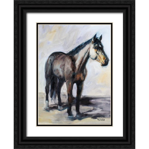 Lit Up Black Ornate Wood Framed Art Print with Double Matting by Gould, Renee