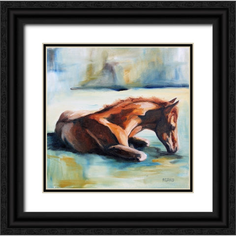 Luke Black Ornate Wood Framed Art Print with Double Matting by Gould, Renee