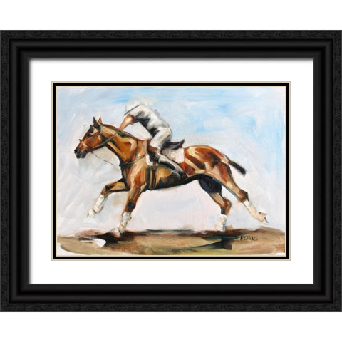 Play On Black Ornate Wood Framed Art Print with Double Matting by Gould, Renee