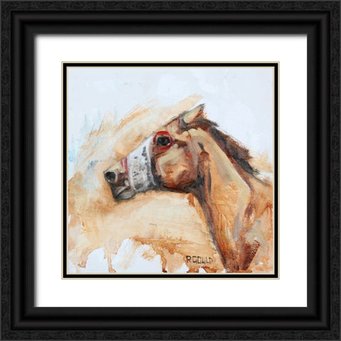 Racin Black Ornate Wood Framed Art Print with Double Matting by Gould, Renee