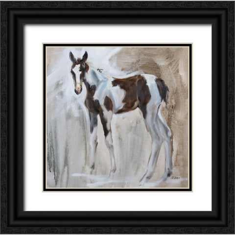 Tiggs Black Ornate Wood Framed Art Print with Double Matting by Gould, Renee
