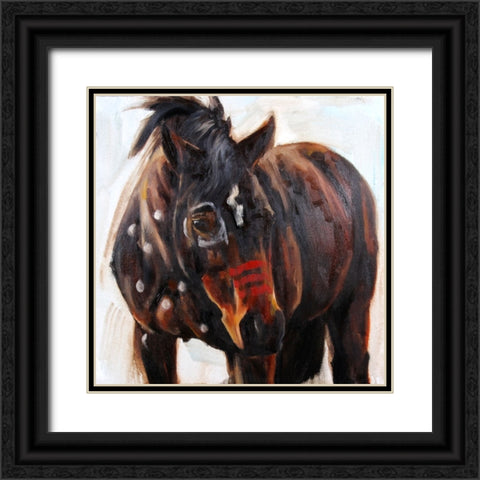 Wavering Black Ornate Wood Framed Art Print with Double Matting by Gould, Renee