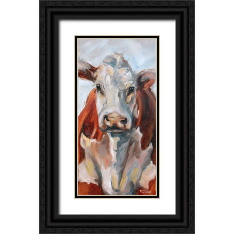 Zoe Black Ornate Wood Framed Art Print with Double Matting by Gould, Renee