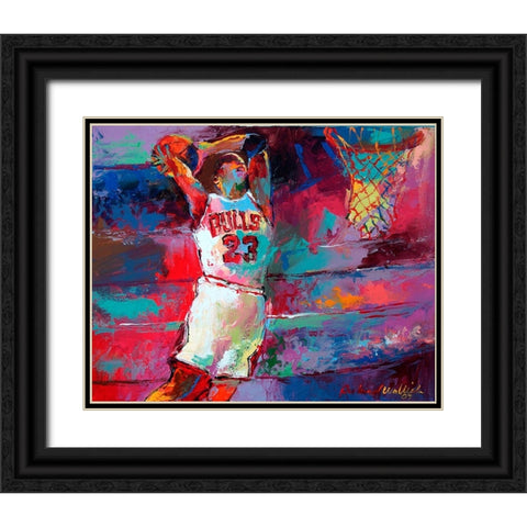 Mike Black Ornate Wood Framed Art Print with Double Matting by Wallich, Richard