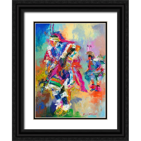 Pow Wow Black Ornate Wood Framed Art Print with Double Matting by Wallich, Richard