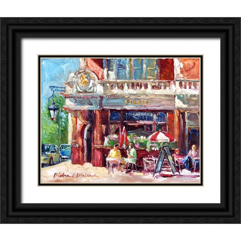 Fullers Black Ornate Wood Framed Art Print with Double Matting by Wallich, Richard