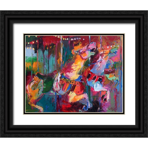Car Black Ornate Wood Framed Art Print with Double Matting by Wallich, Richard