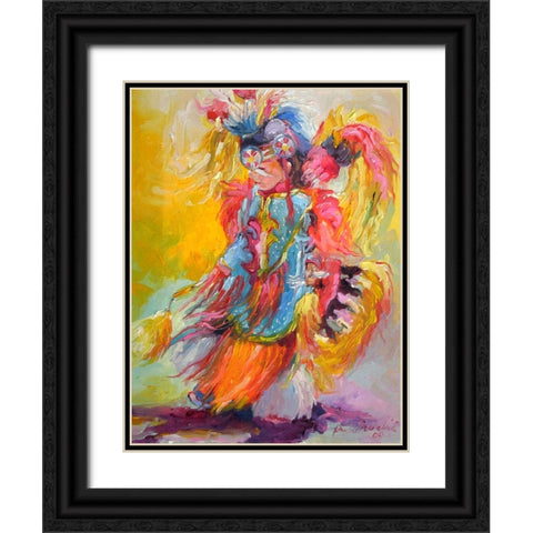 Young Dancer Black Ornate Wood Framed Art Print with Double Matting by Wallich, Richard