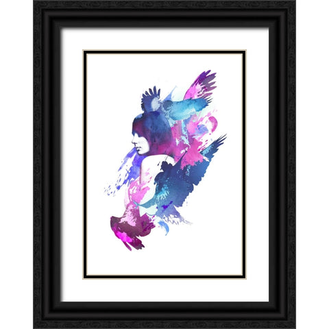 Bloody Fight Black Ornate Wood Framed Art Print with Double Matting by Farkas, Robert