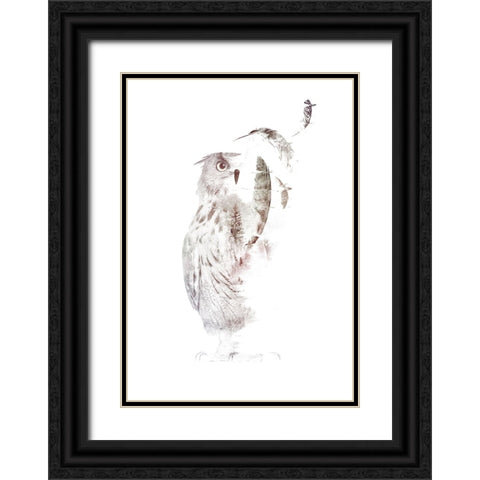 Fade Out Black Ornate Wood Framed Art Print with Double Matting by Farkas, Robert