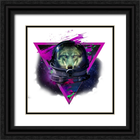 Lonely Astronaut 3 Black Ornate Wood Framed Art Print with Double Matting by Farkas, Robert