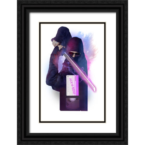 My Favorite Cassette Black Ornate Wood Framed Art Print with Double Matting by Farkas, Robert