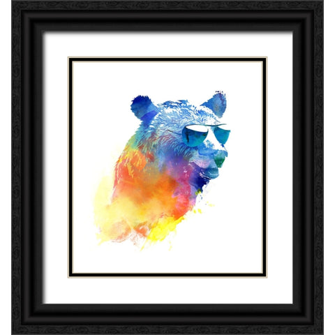 Sunny Bear 2 Black Ornate Wood Framed Art Print with Double Matting by Farkas, Robert