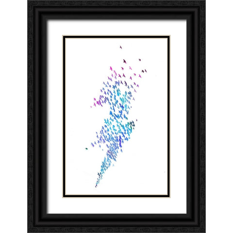 Thunderbirds Black Ornate Wood Framed Art Print with Double Matting by Farkas, Robert