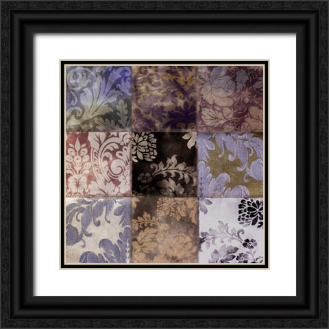 Velvet Patch I Black Ornate Wood Framed Art Print with Double Matting by Sasha