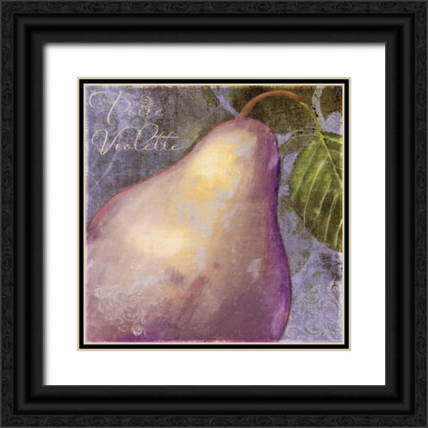 Violette I Black Ornate Wood Framed Art Print with Double Matting by Sasha