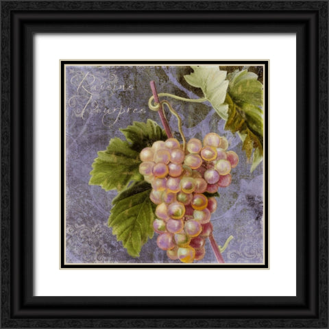 Violette II Black Ornate Wood Framed Art Print with Double Matting by Sasha