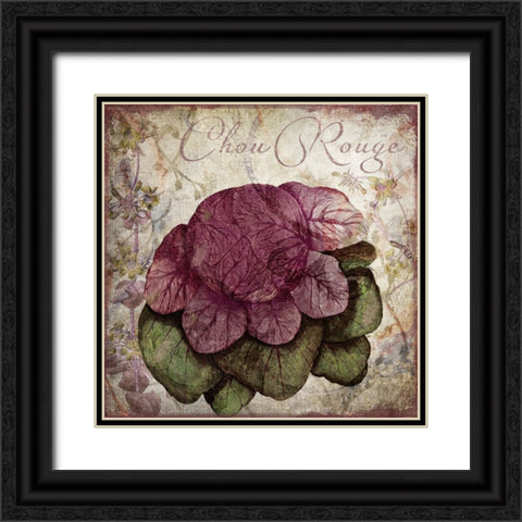 Legumes Francais IV Black Ornate Wood Framed Art Print with Double Matting by Sasha