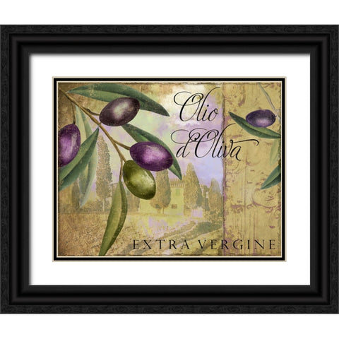 Toscana II Black Ornate Wood Framed Art Print with Double Matting by Sasha
