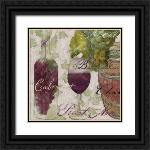Wine Cellar I Black Ornate Wood Framed Art Print with Double Matting by Sasha