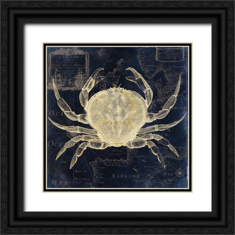 Maritime Blues III Black Ornate Wood Framed Art Print with Double Matting by Sasha