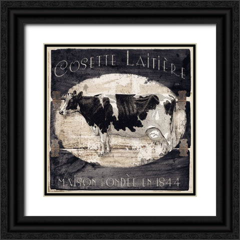 Campagne III Black Ornate Wood Framed Art Print with Double Matting by Sasha
