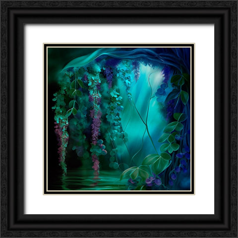 Mushroom Dream Black Ornate Wood Framed Art Print with Double Matting by Sasha