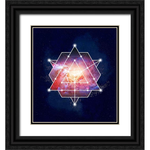 Galaxy Two Black Ornate Wood Framed Art Print with Double Matting by Lavoie, Tina