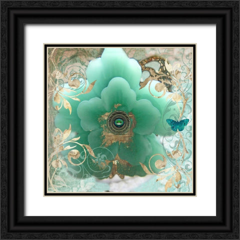 Gilded Sakura Black Ornate Wood Framed Art Print with Double Matting by Lavoie, Tina