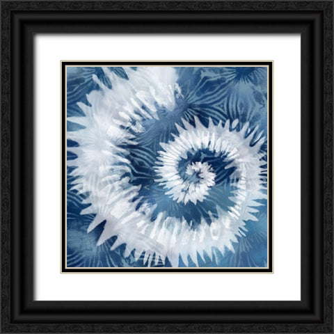 Indigo Tie Dye I Black Ornate Wood Framed Art Print with Double Matting by Lavoie, Tina