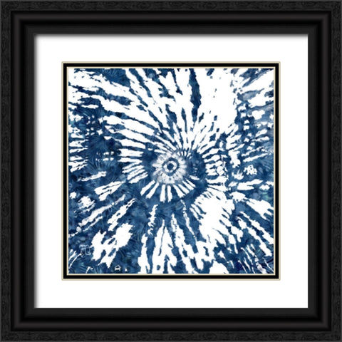 Indigo Tie Dye II Black Ornate Wood Framed Art Print with Double Matting by Lavoie, Tina